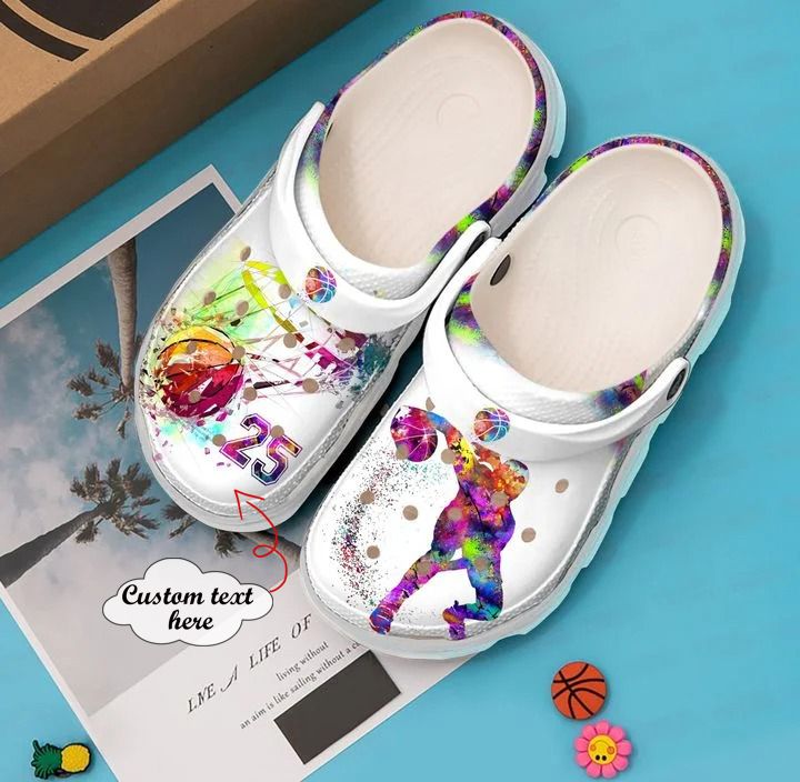 Basketball Personalized Colourful Crocs Clog Shoes