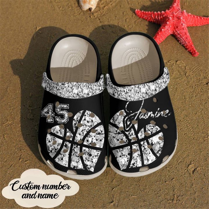 Basketball Personalized Diamond Crocs Clog Shoes