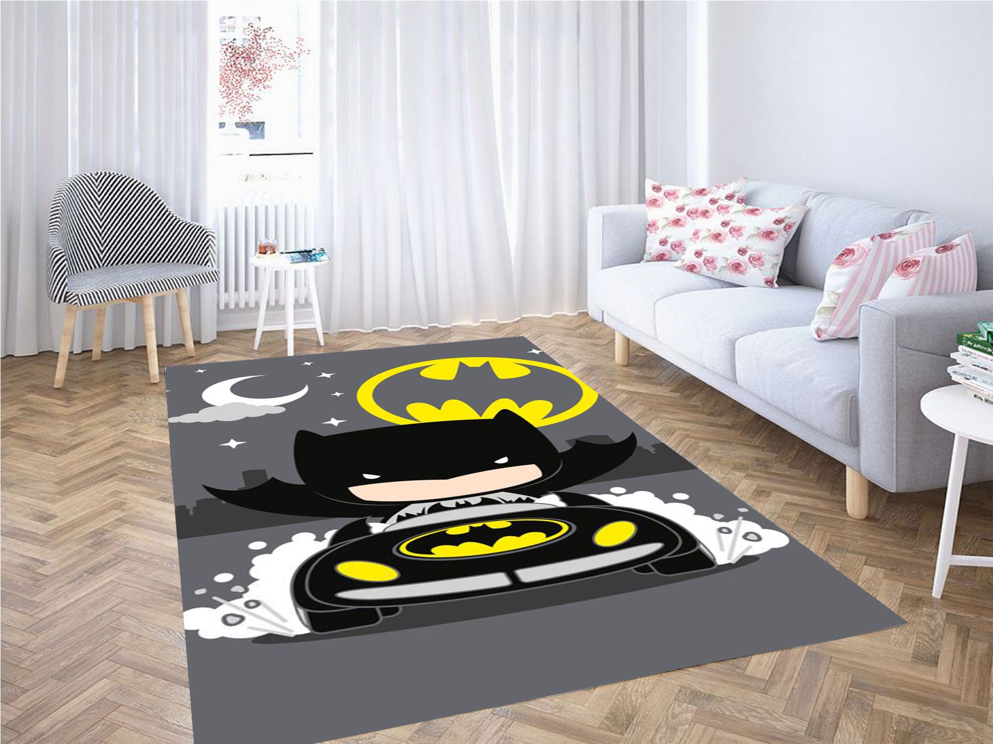 Batman Cartoon Wallpaper Carpet Rug