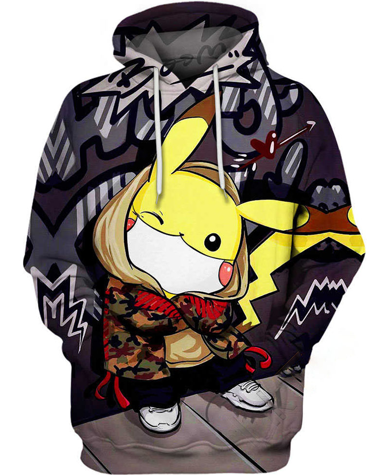 B-boy Pikachu Hoodie 3D
