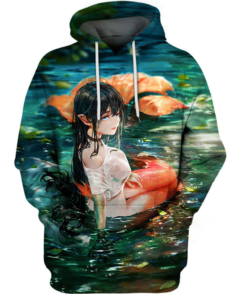 Beautiful Mermaid Girl Hoodie 3D
