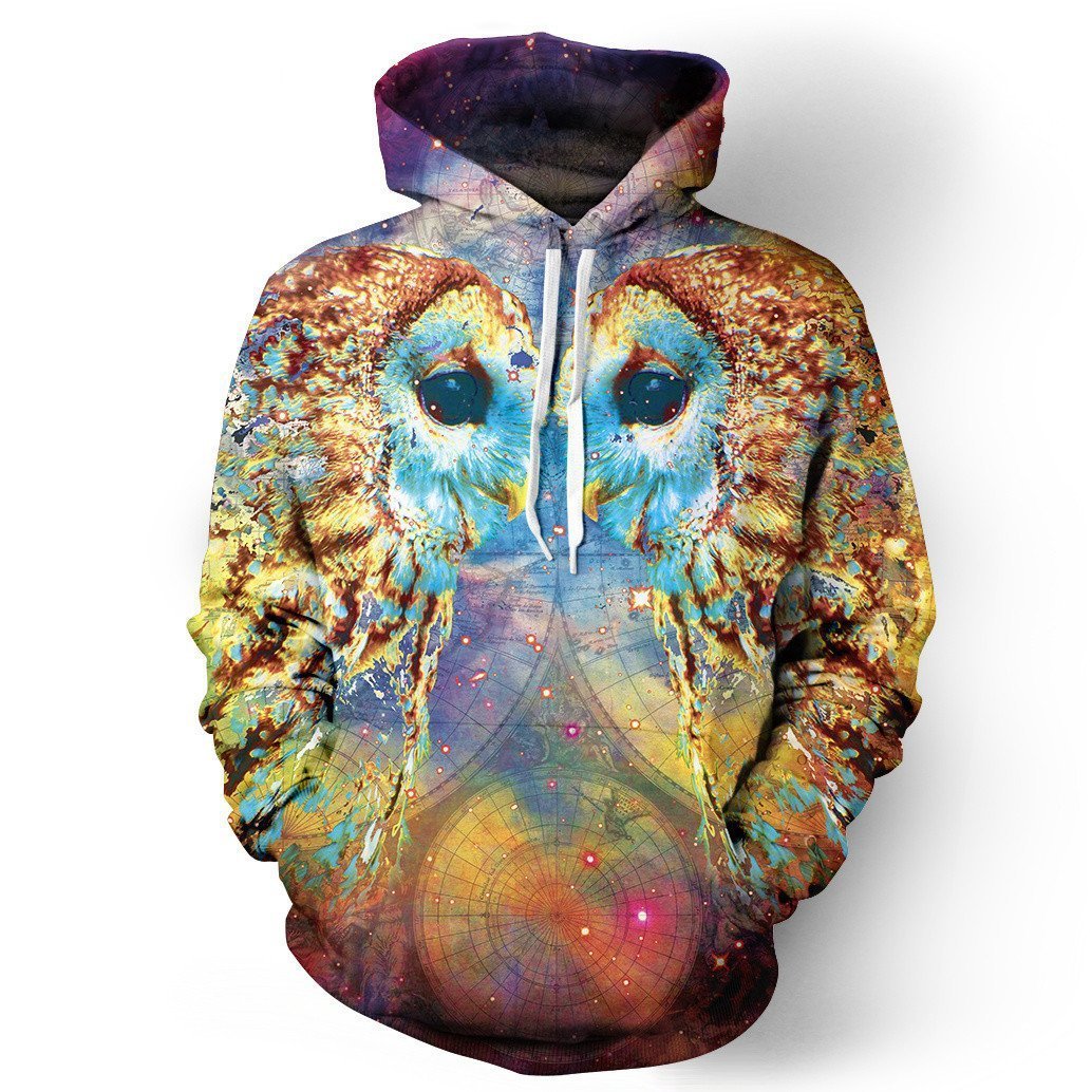 Beautiful Owl Epic Animals Hoodie 3D