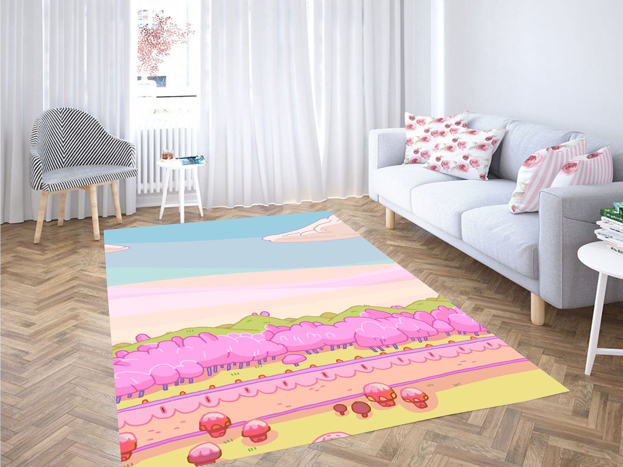 Beautiful Place Adventure Time Carpet Rug