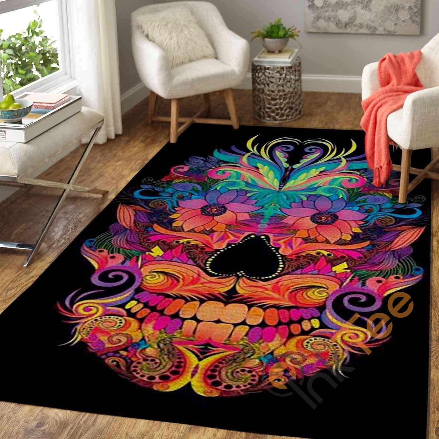 Beautiful Skull Area Rug