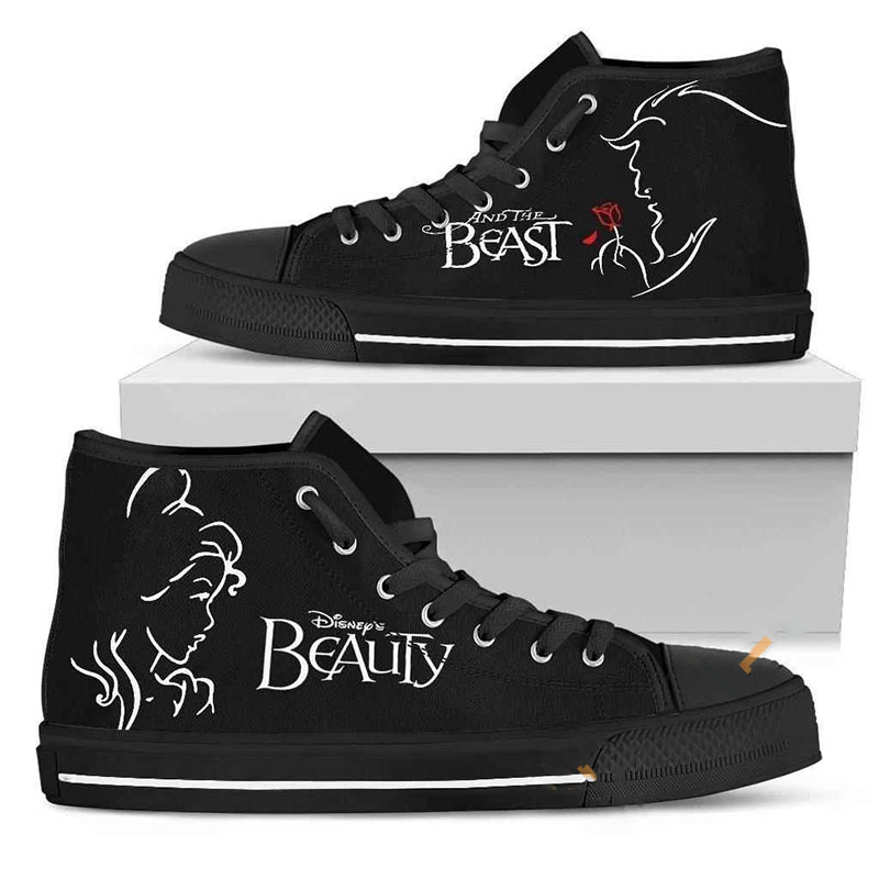 Beauty And The Beast High Top Shoes