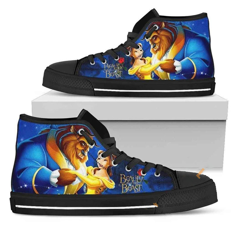 Beauty And The Beast High Top Shoes