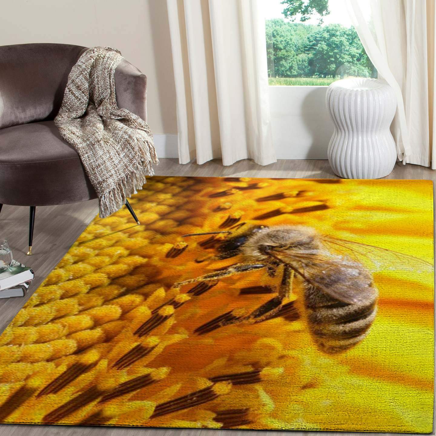 Bee Art Work Area Limited Edition Rug