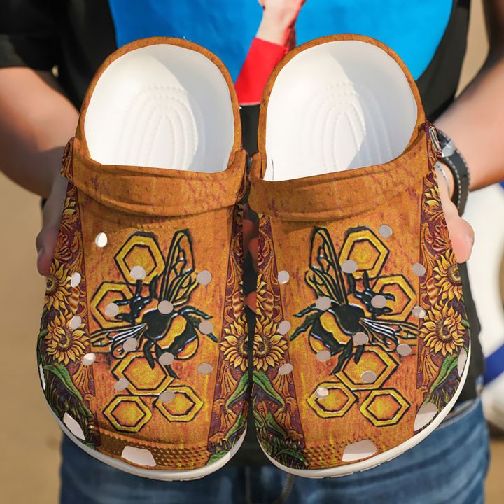 Bee Honey Crocs Clog Shoes
