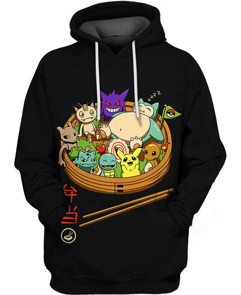 Bento Pokemon Hoodie 3D