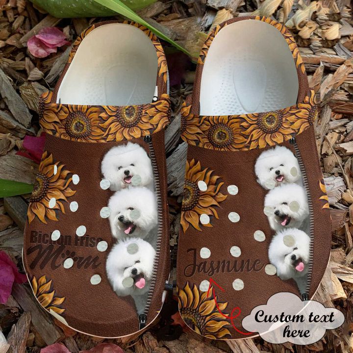 Bichon Frise Personalized Mom Crocs Clog Shoes