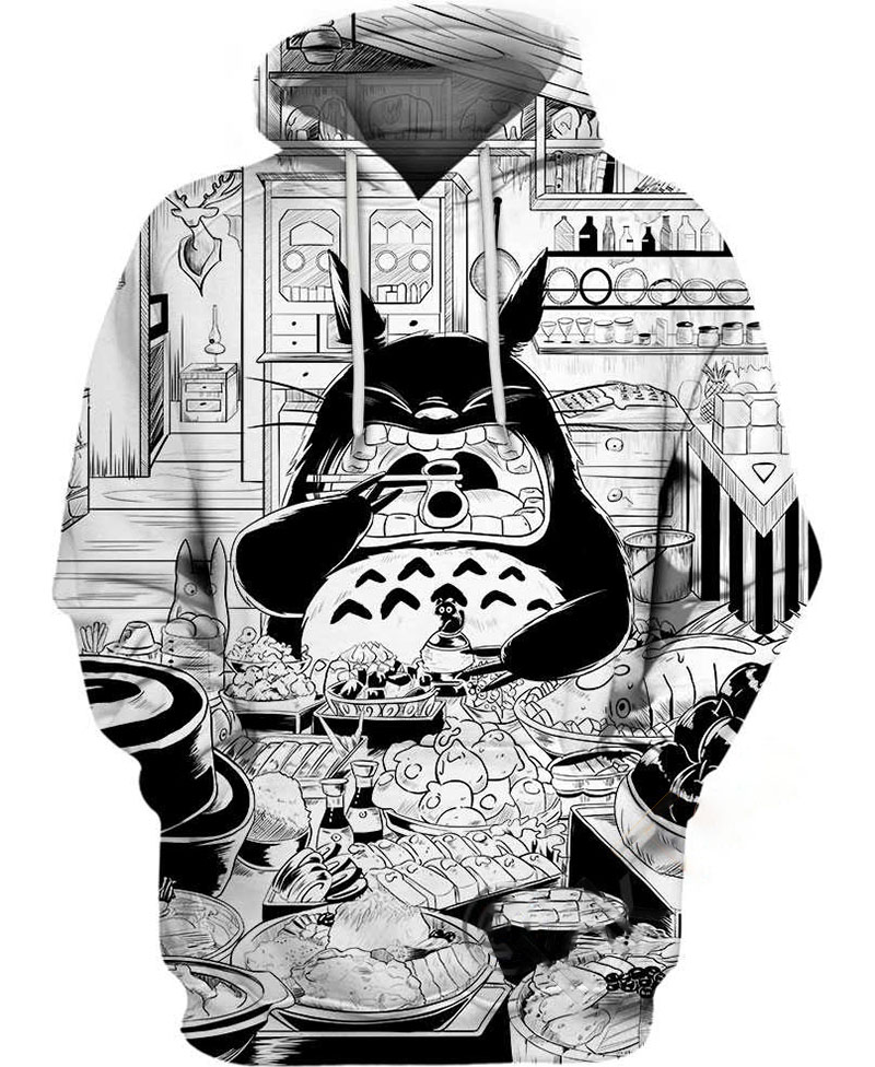 Big Meal Of Totoro Hoodie 3D