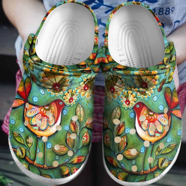 Bird Beautiful Crocs Clog Shoes