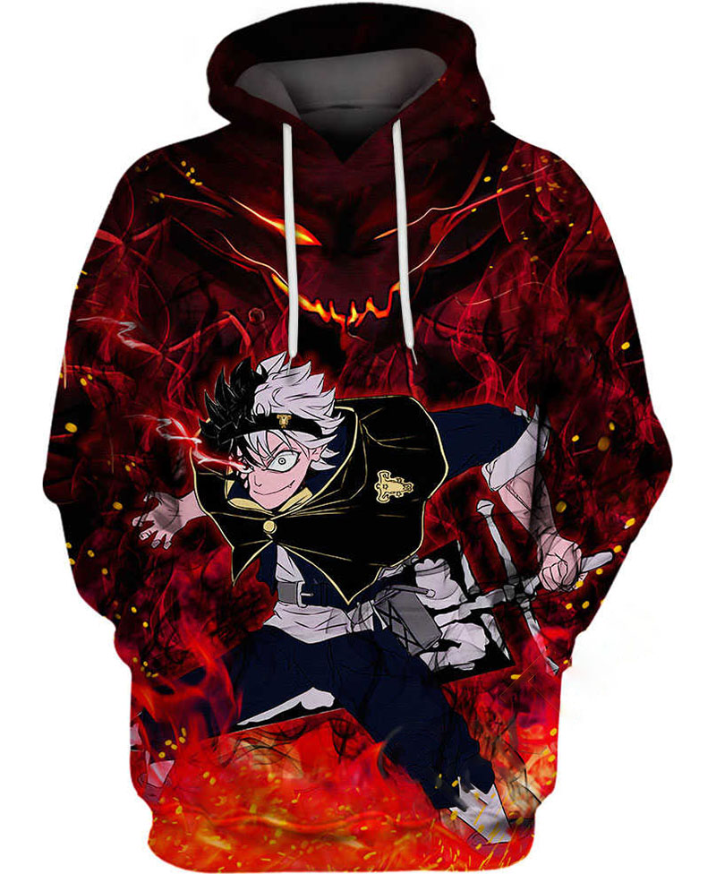 Black Clover Asta Hoodie 3D