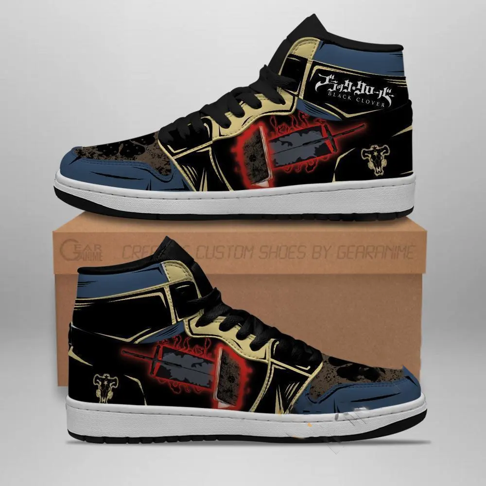 Black Clover Asta Grimoire Sword Anime Amazon Air Jordan Shoes