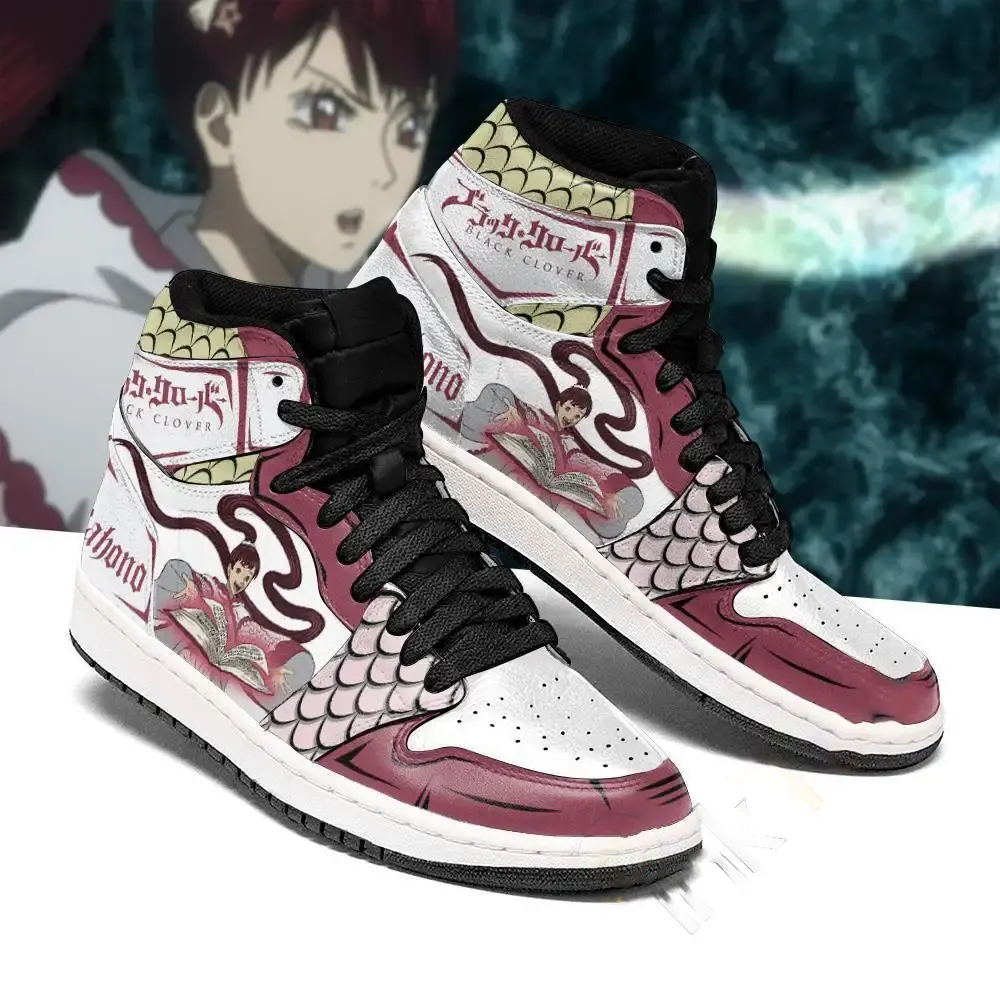 Black Clover Kahono Black Clover Anime Shoes Amazon Air Jordan Shoes