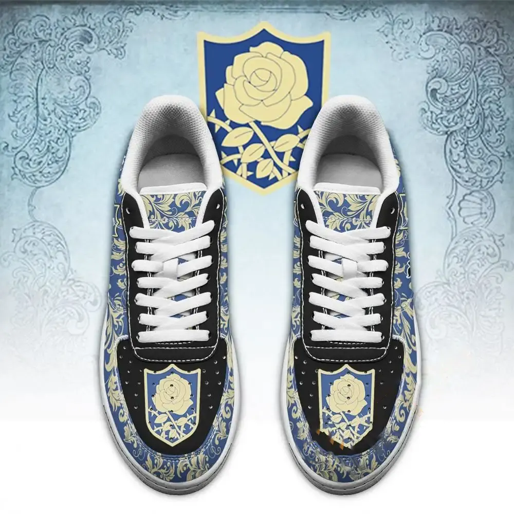 Black Clover Magic Knights Squad Blue Rose Anime Amazon Nike Air Force Shoes