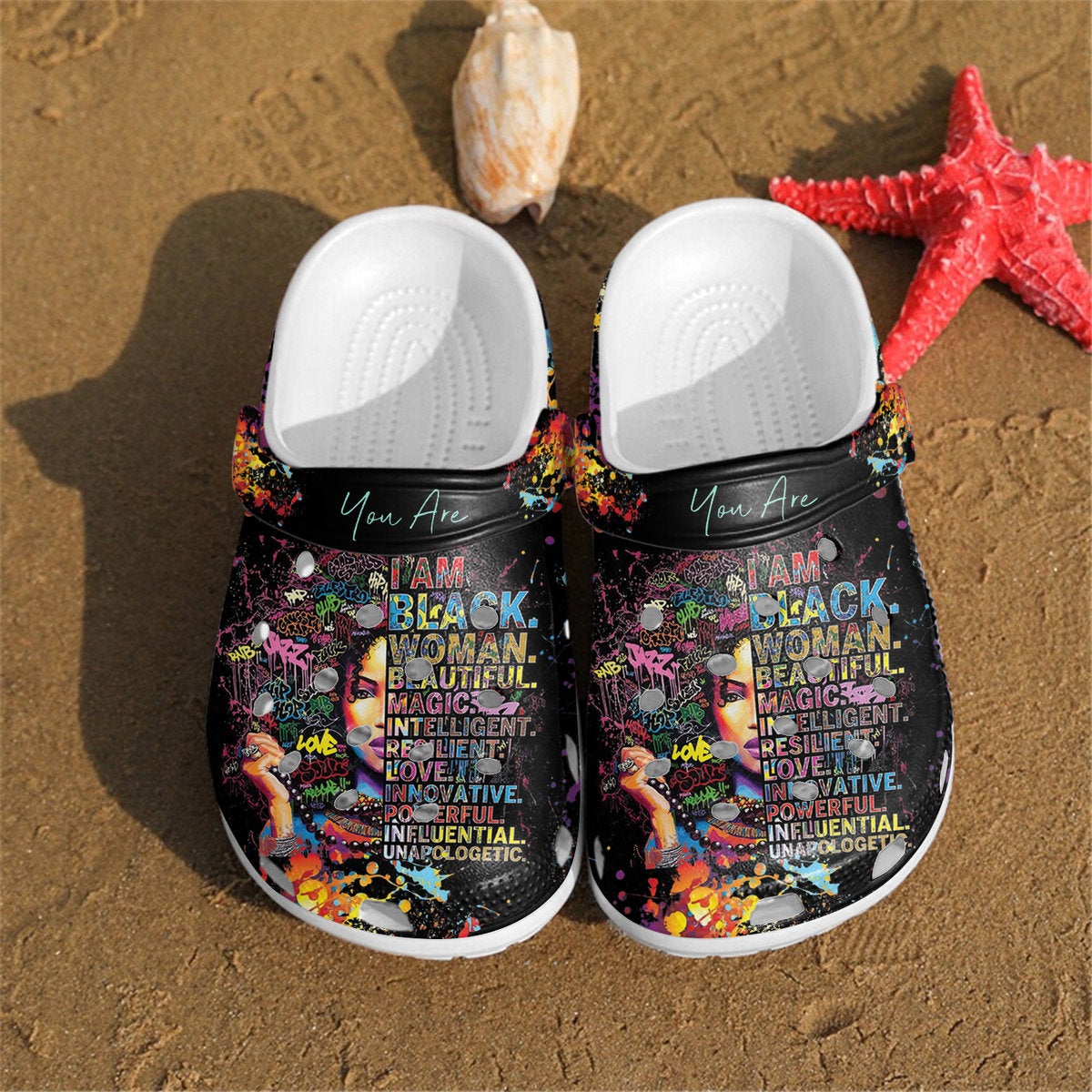 Black Girl Crocs Clog Shoes