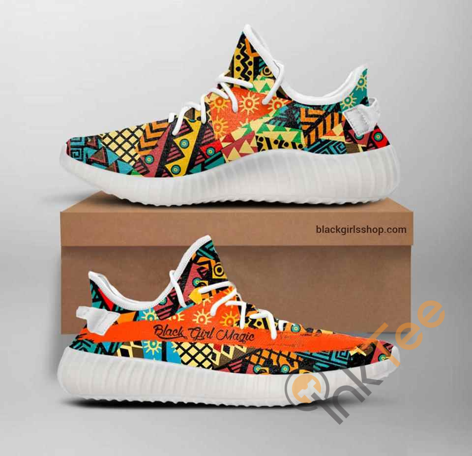 Black Girl Magic Pattern Custom Yeezy Boost