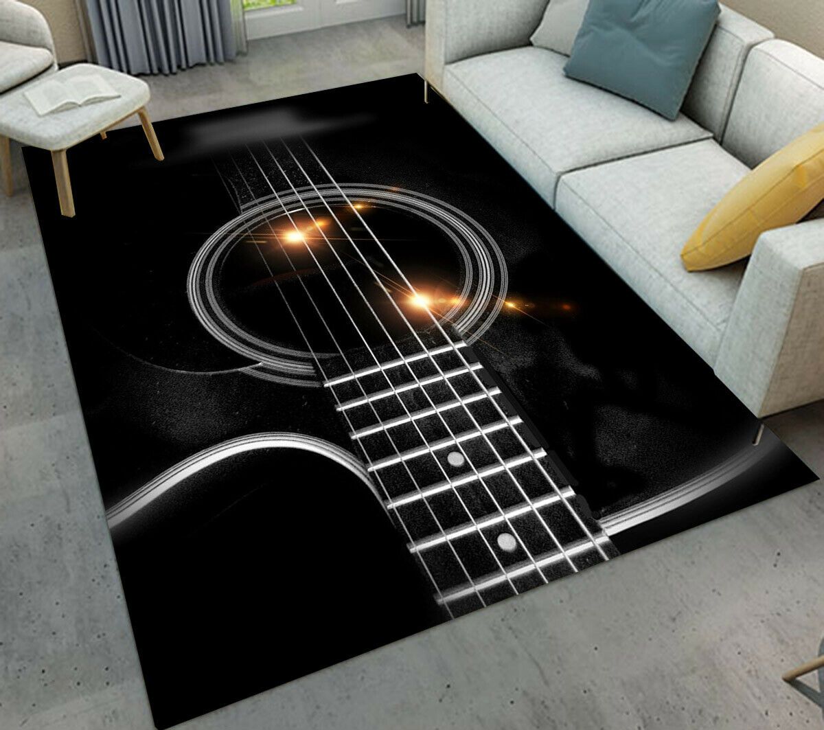Black Guitar Limited Edition Rug