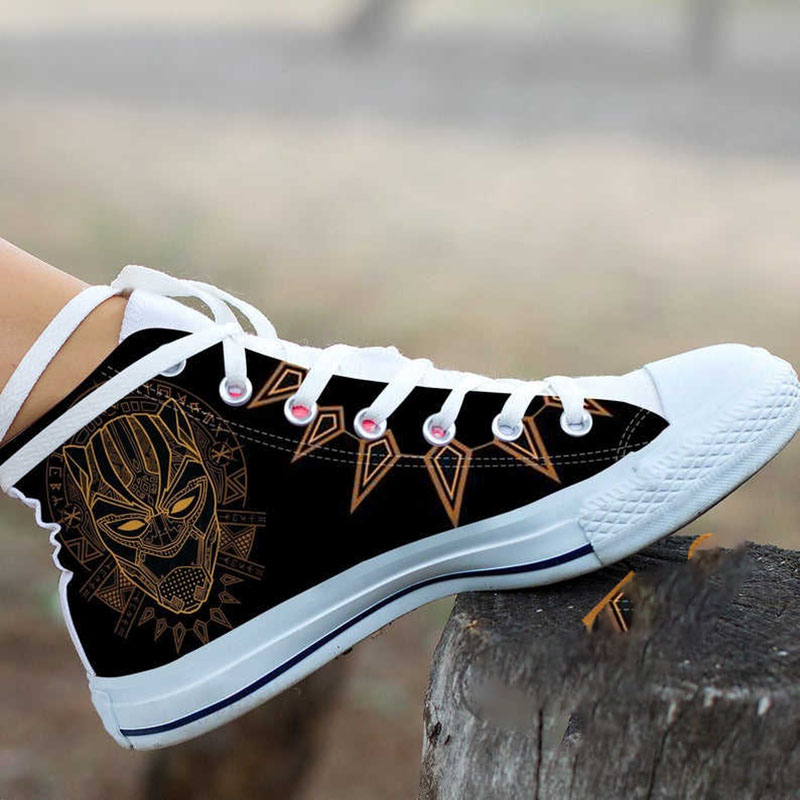 Black Panther Chadwick Boseman Music High Top Shoes