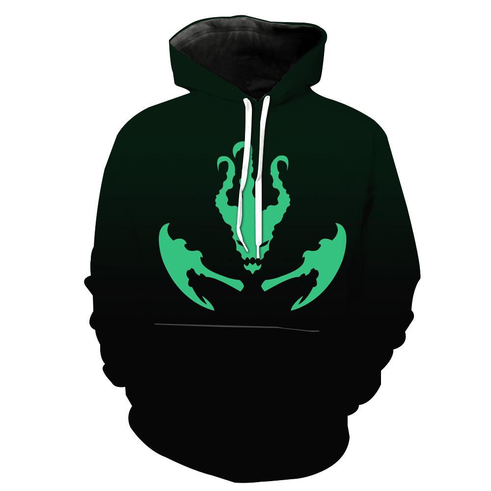 Black Thresh League Of Legendss Hoodie 3D