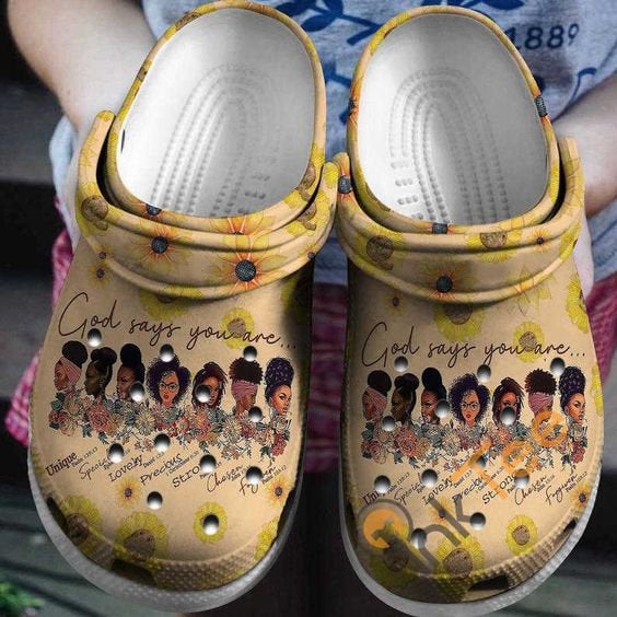 Black Woman Crocband Crocs Clog Shoes