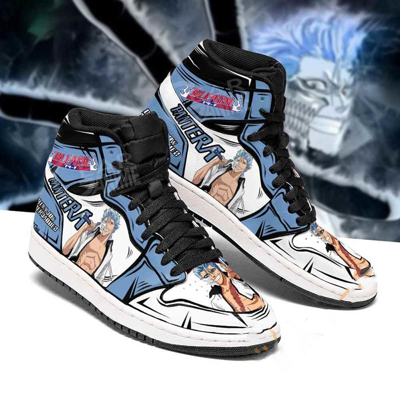 Bleach Grimmjow Bleach Sneakers Anime Air Jordan Shoes