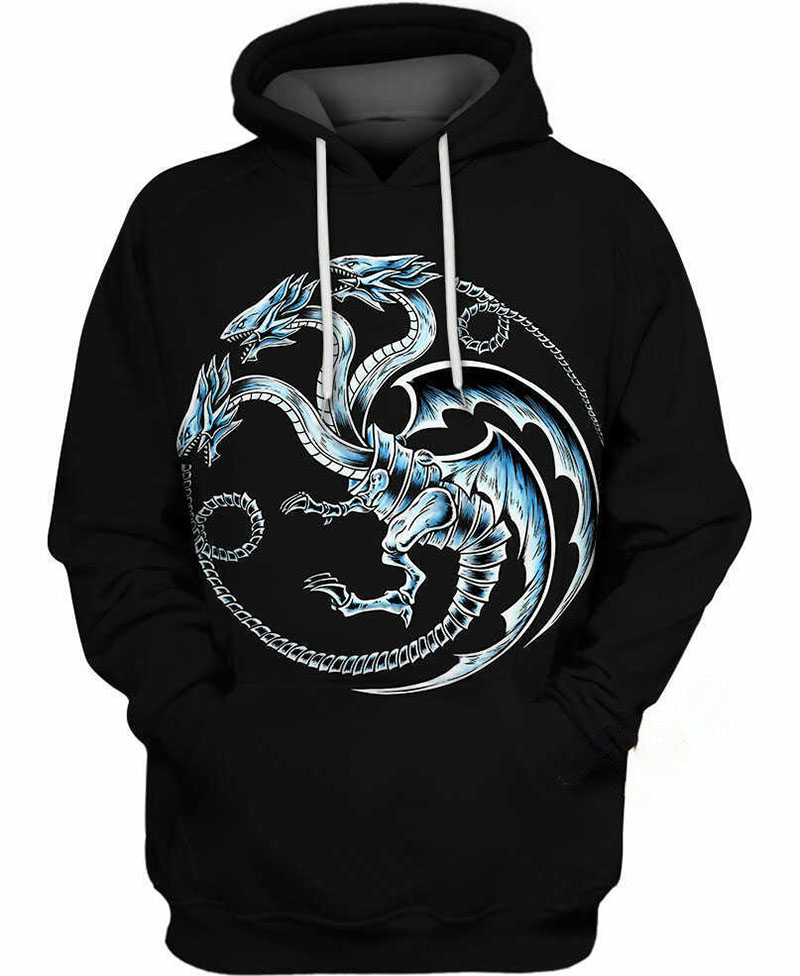 Blue Eyes Ultimate Dragon Hoodie 3D