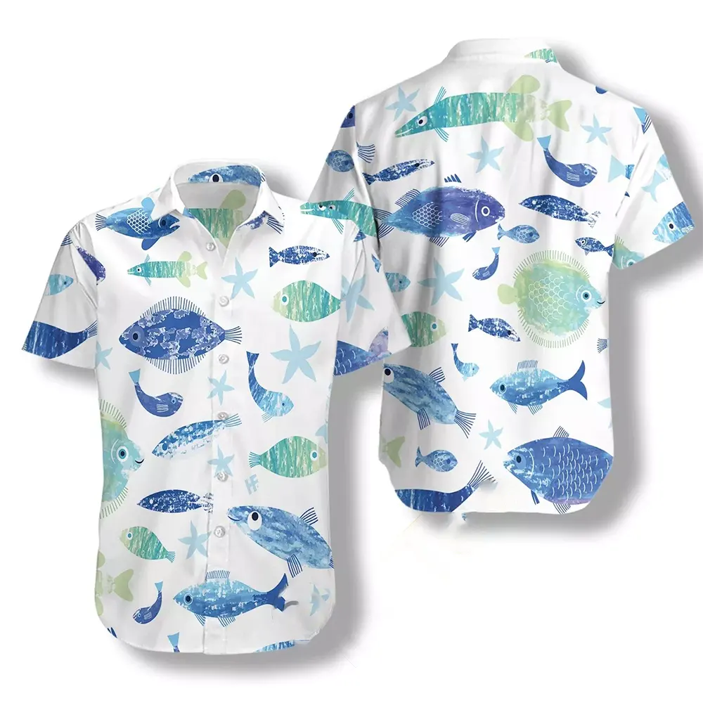 Blue Fish Hawaiian shirts
