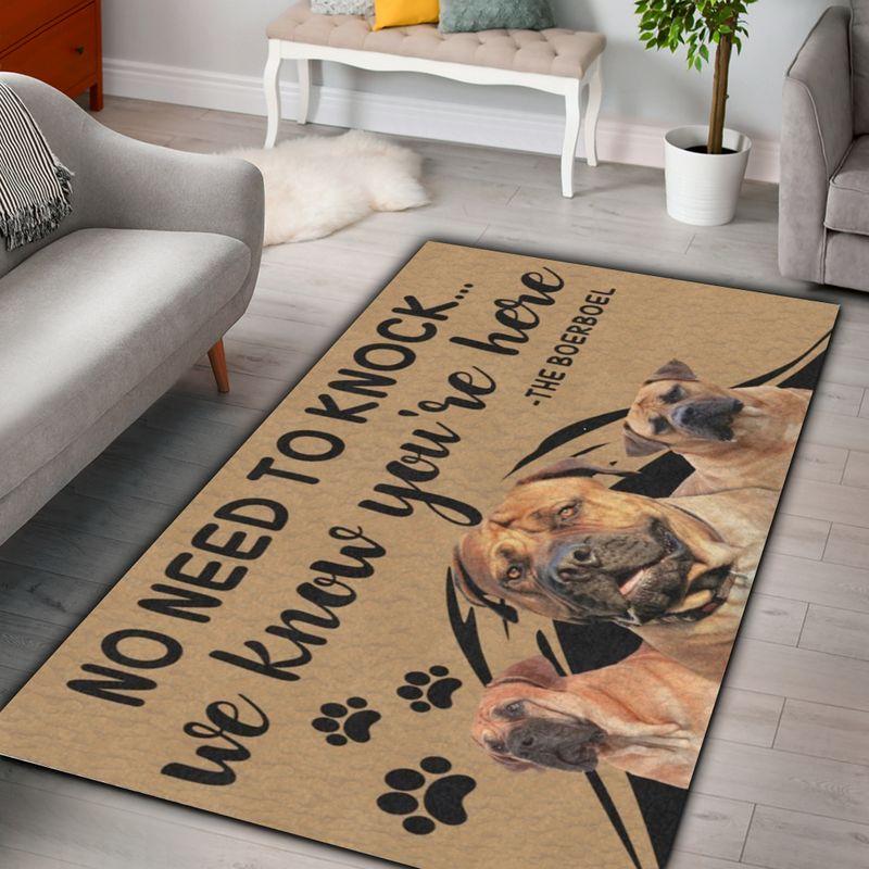 Boerboel Know You’re Here Rectangle Limited Edition Rug