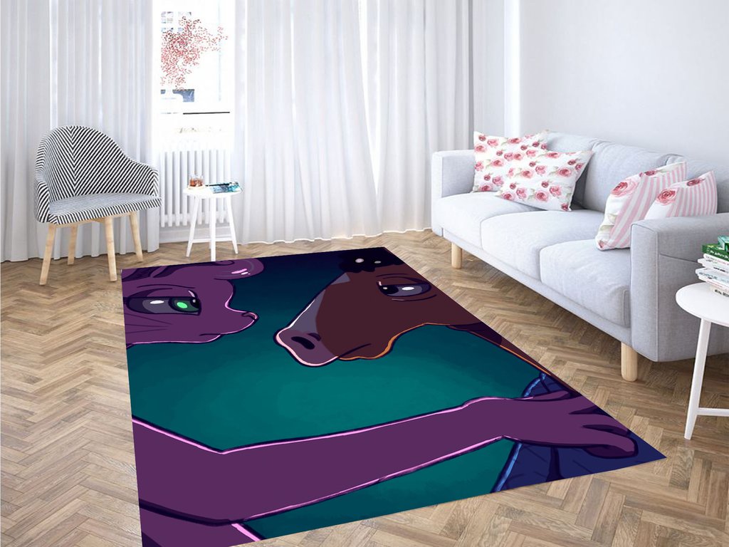 Bojack Horseman In Love Living Room Modern Carpet Rug