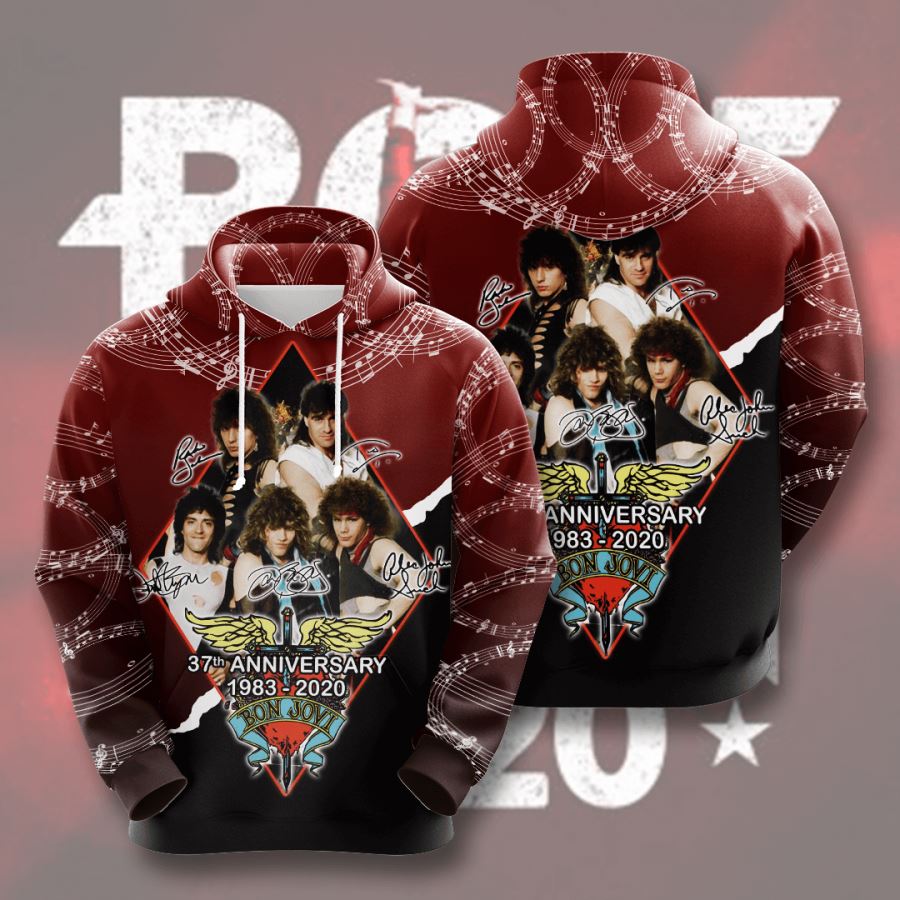 Bon Jovi Custom Hoodie 3D