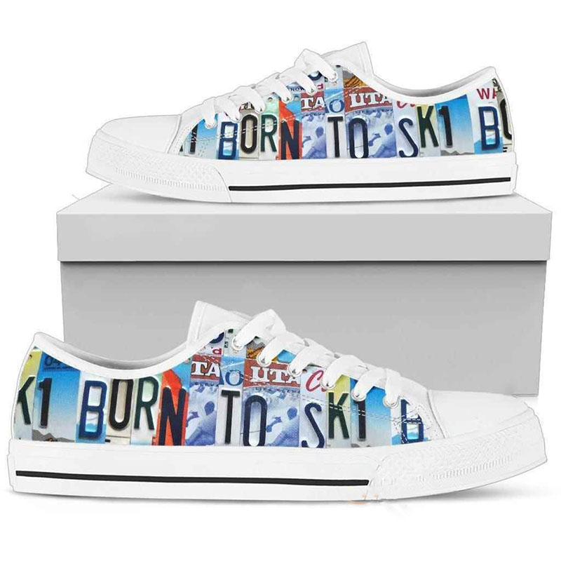 Born To Ski Low Low Top Shoes