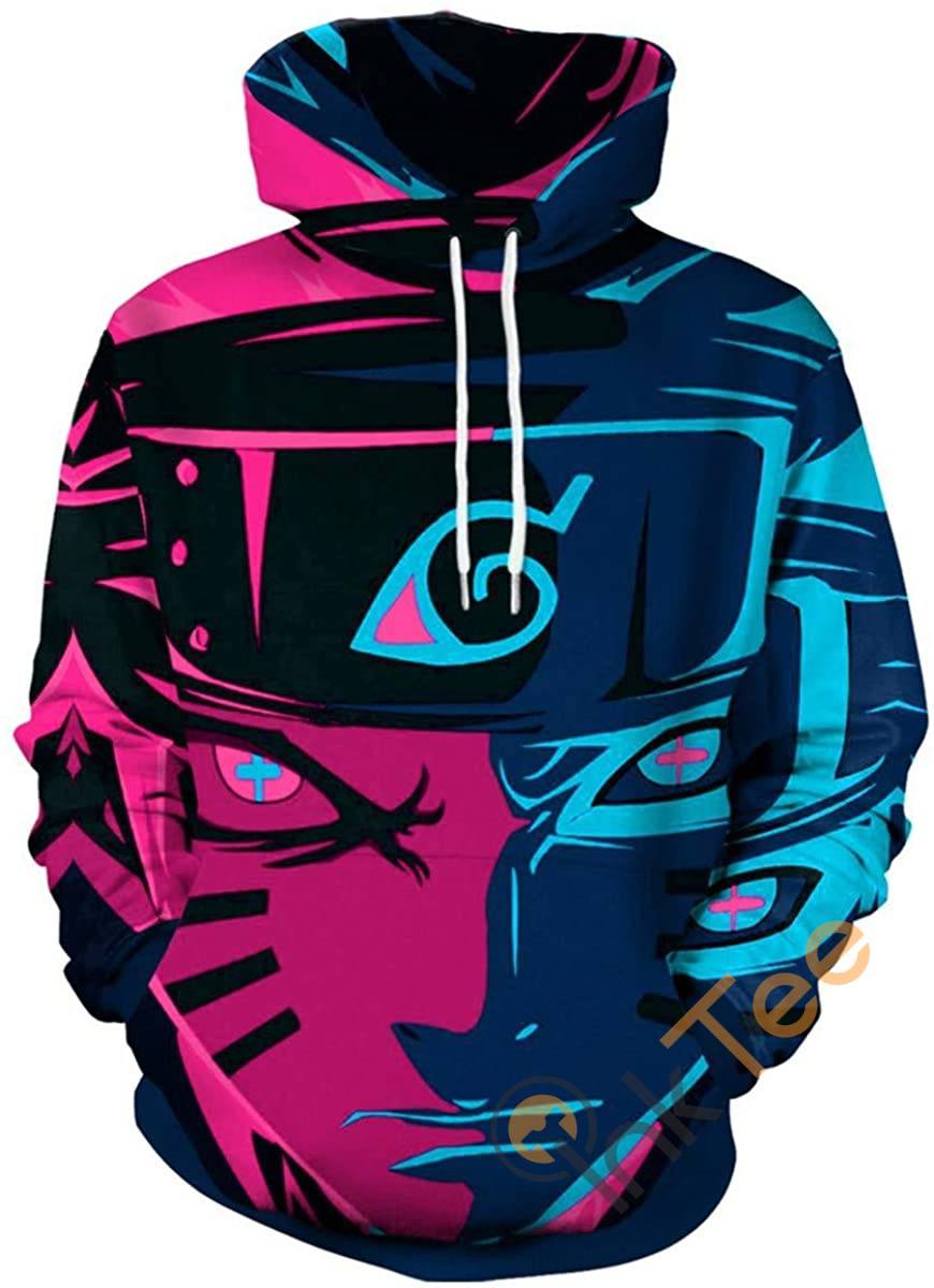 Boruto Naruto Print Pullover With Front Pocket Hoodie 3D