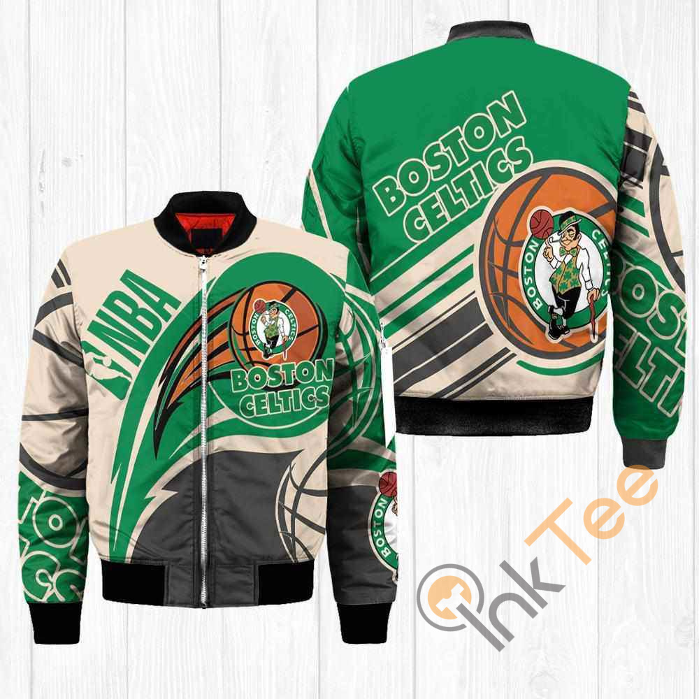 Boston Celtics NBA Balls Apparel Best Christmas Gift For Fans Bomber Jacket
