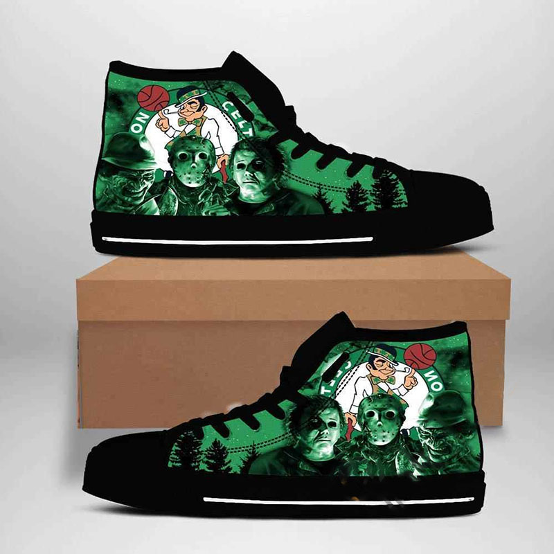 Boston Celtics Nba Basketball High Top Shoes