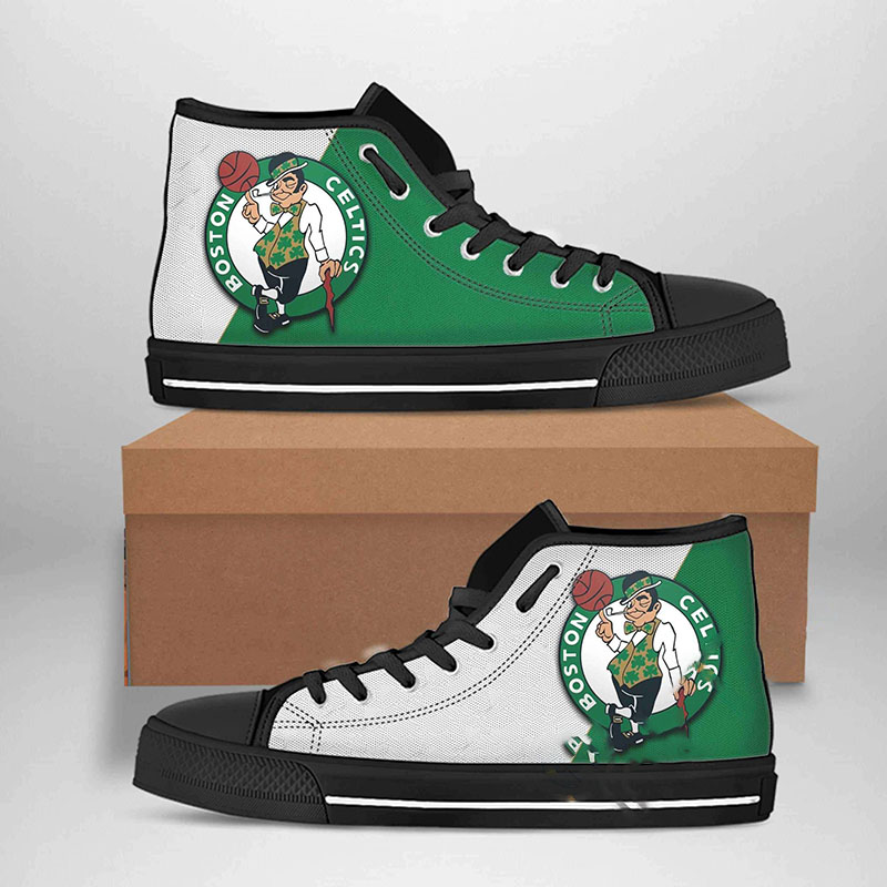 Boston Celtics Nba Basketball High Top Shoes