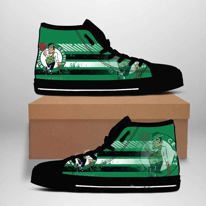 Boston Celtics Nba Basketball High Top Shoes