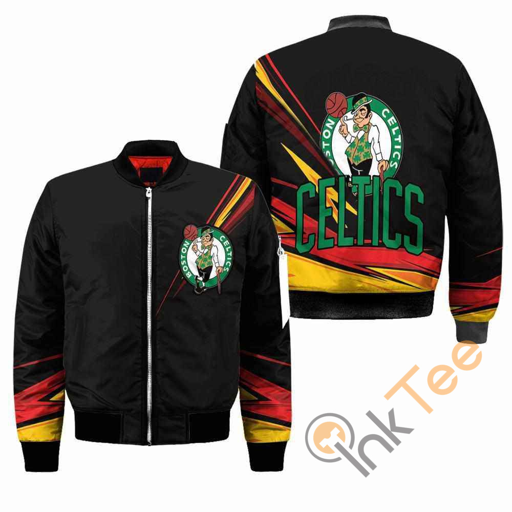 Boston Celtics NBA Black Apparel Best Christmas Gift For Fans Bomber Jacket