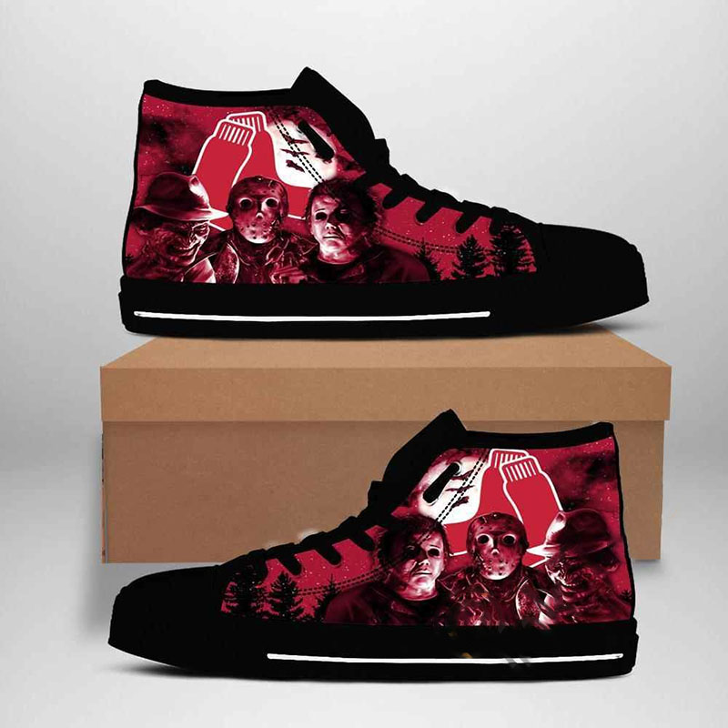 Boston Red Sox Mlb Baseball High Top Shoes