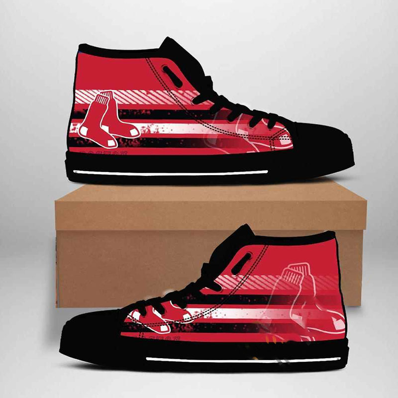 Boston Red Sox Mlb Baseball High Top Shoes