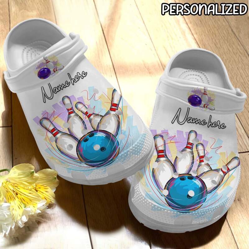 Bowling Personalized Crocs Clog Shoes