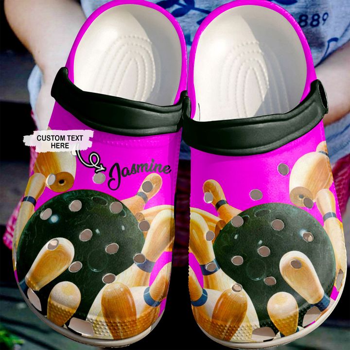 Bowling Personalized Love Crocs Clog Shoes