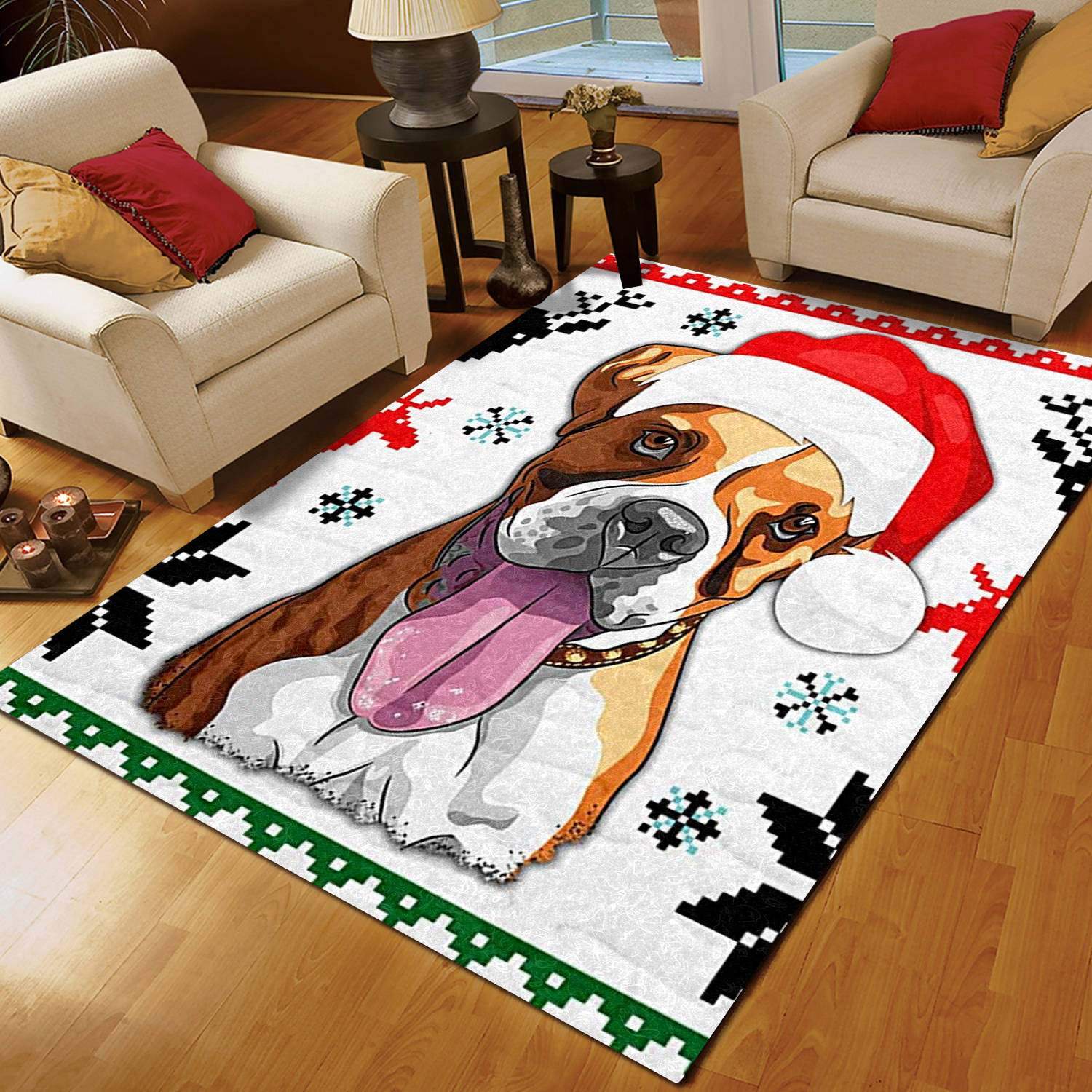 Boxer Christmas Limited Edition Rug