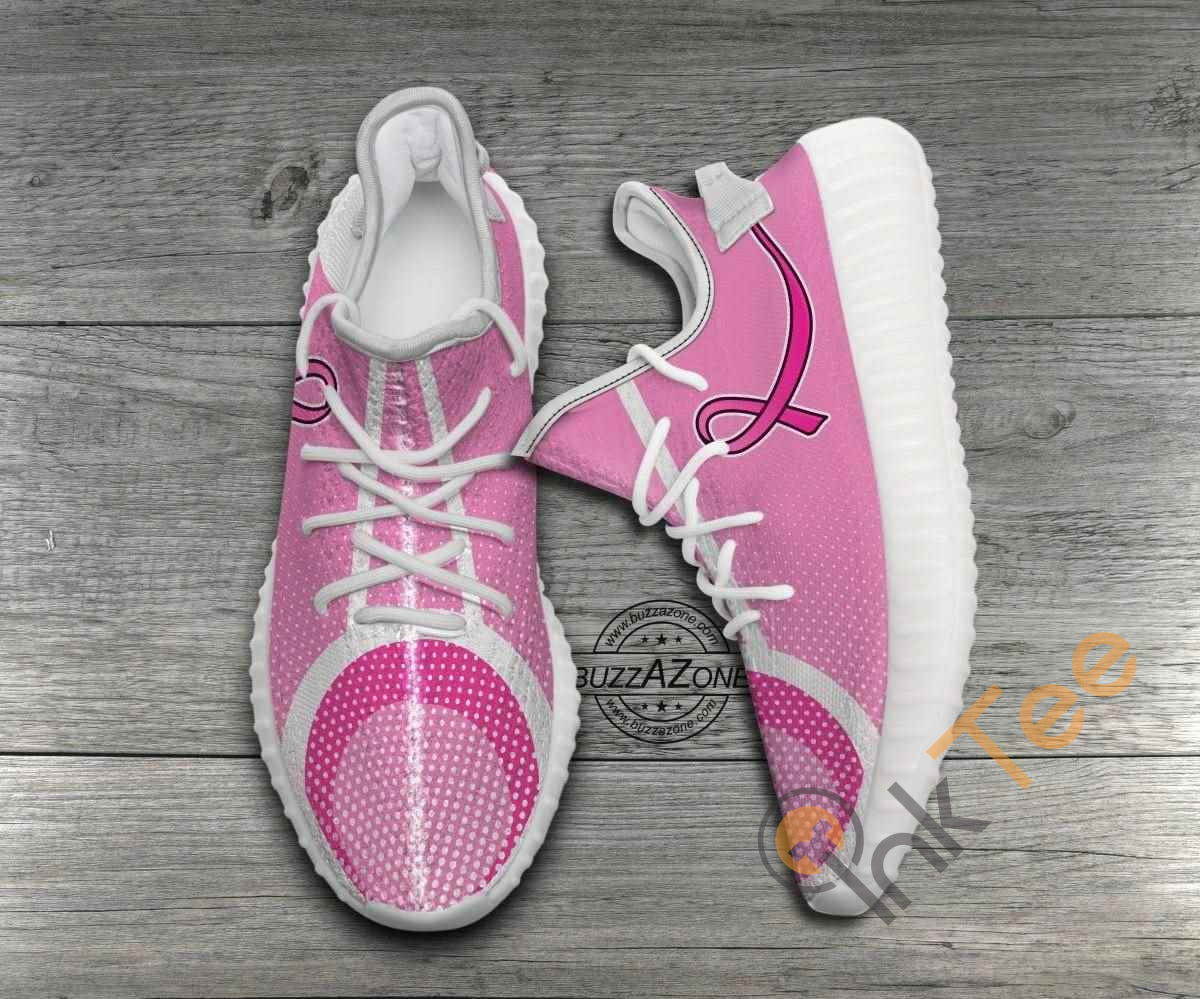 Breast Cancer Pink Yeezy Boost