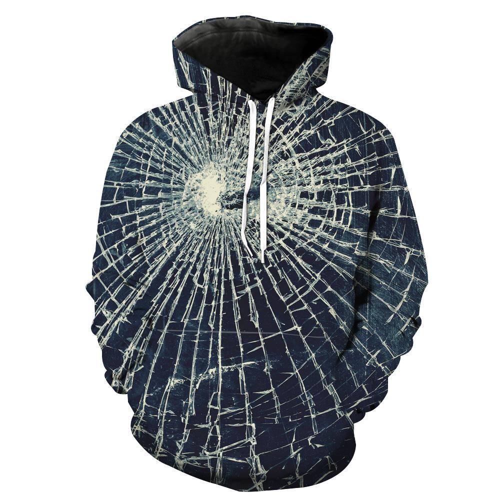Broken Glass Epic Printed Hoodie 3D