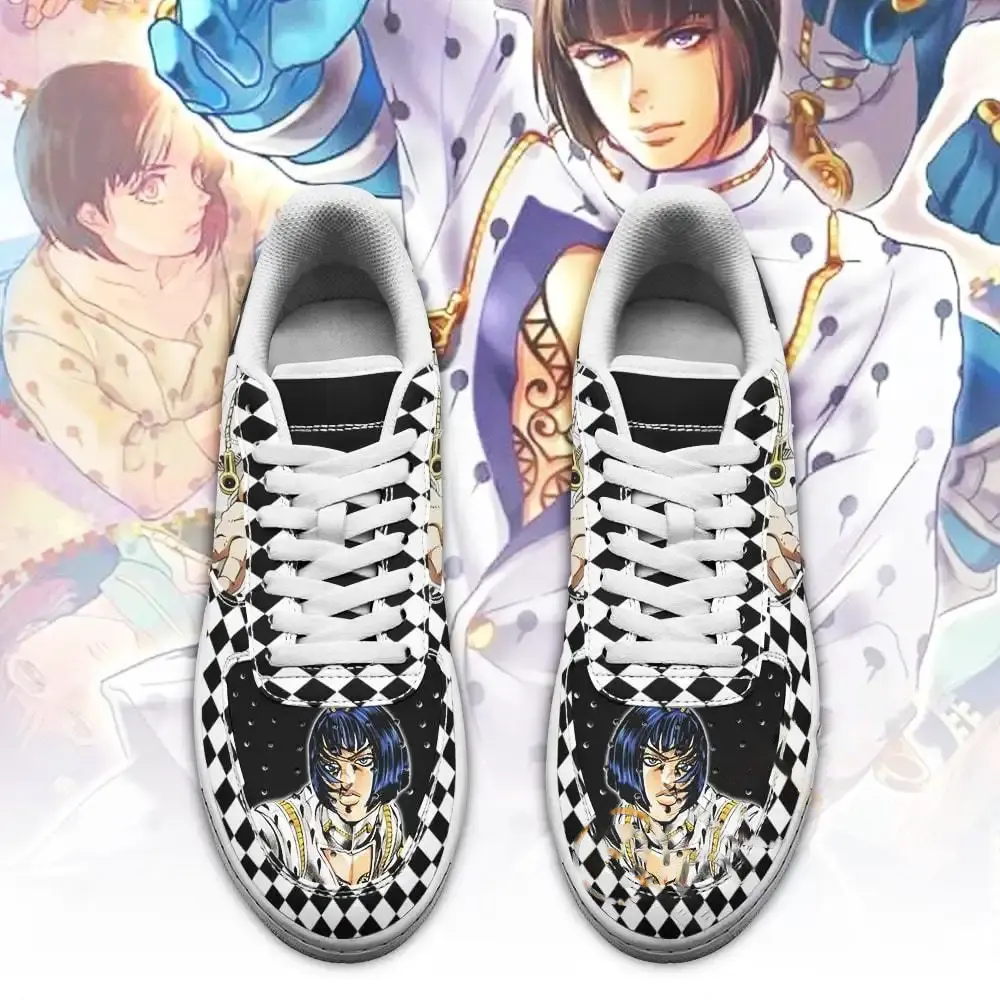 Bruno Bucciarati Jojo Anime Fan Gift Idea Amazon Nike Air Force Shoes