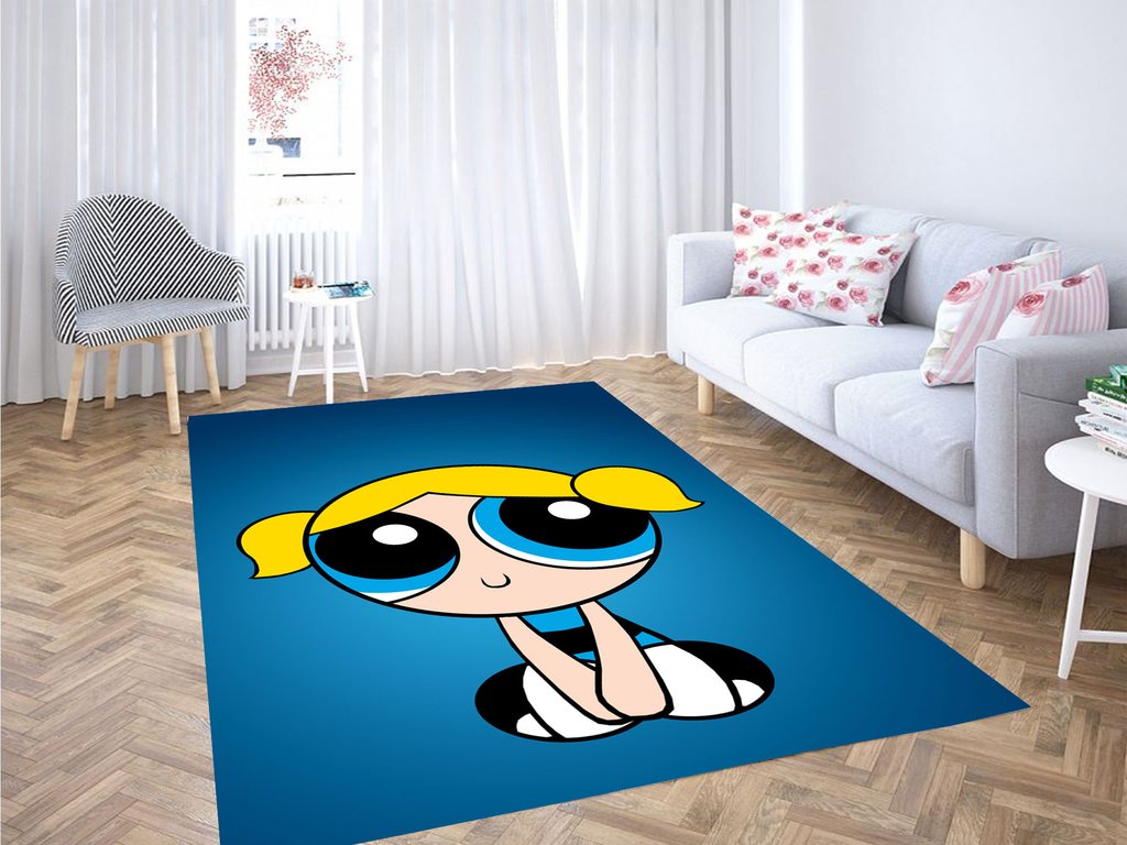 Bubbles Powerpuff Girls Living Room Modern Carpet Rug