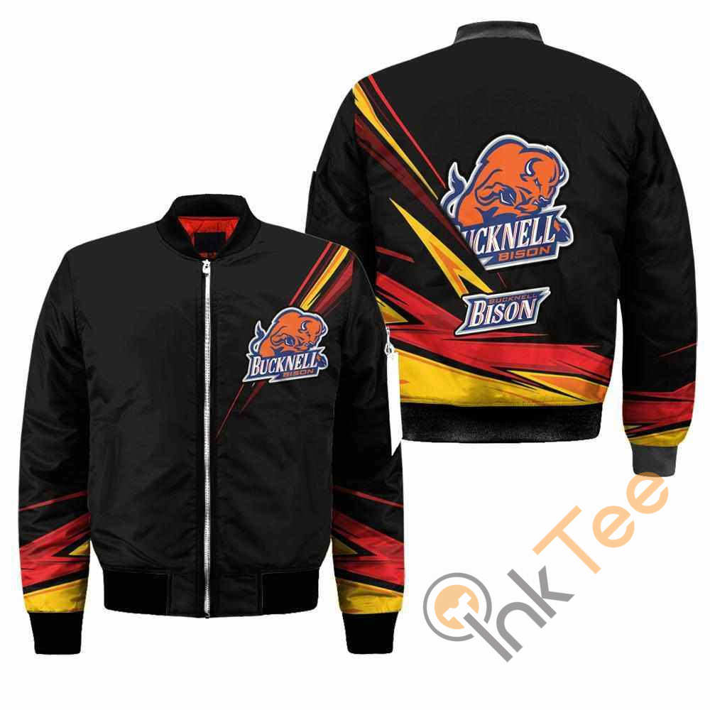 Bucknell Bison NCAA Black Apparel Best Christmas Gift For Fans Bomber Jacket