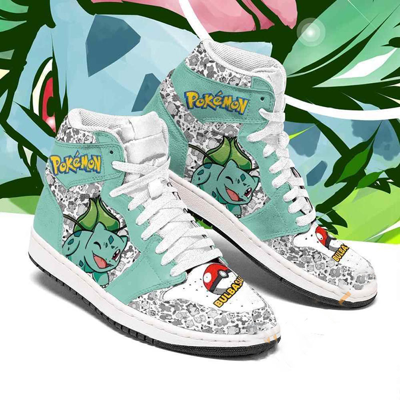 Bulbasaur Cute Pokemon Sneakers Air Jordan Shoes